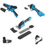 kit mini motosierra, tijera de poda y cortasetos a bateria A4758