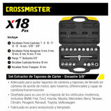 Set extractor tapones de carter 9980604 18 piezas
