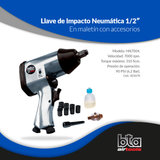 Pistola impacto neumática 1/2" Kit HN7004
