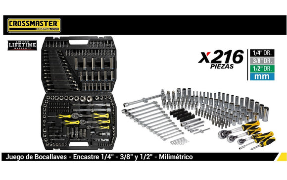 Set bocallaves 1/2