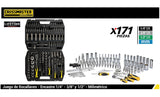 Set bocallaves 1/2" 171 piezas 9949912 llave tubos