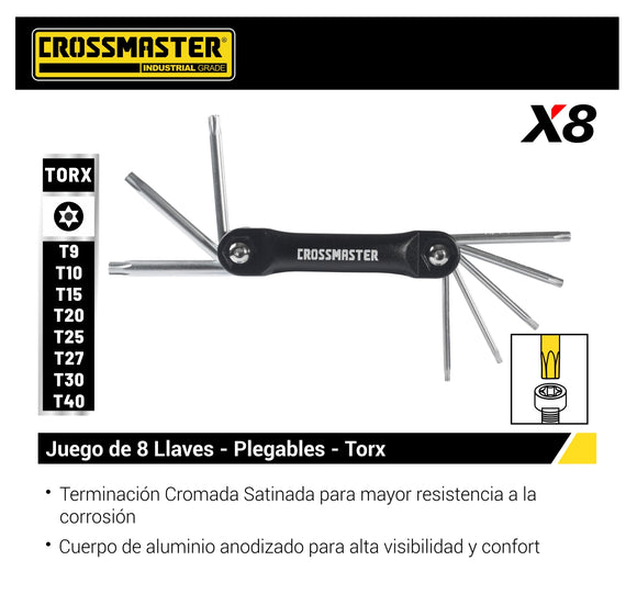 Llave torx 8 piezas T9 a T40 9943574