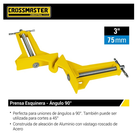 Prensa esquinera aluminio 90° 9937560
