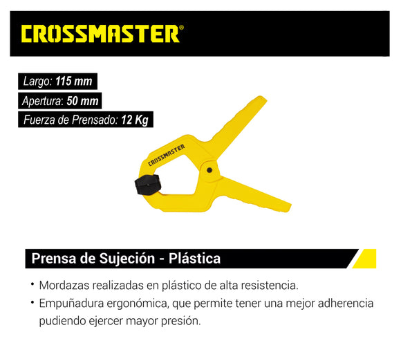 Pinza sujecion plast. 4-1/2