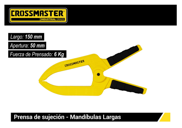 Pinza sujecion plast. larga 6
