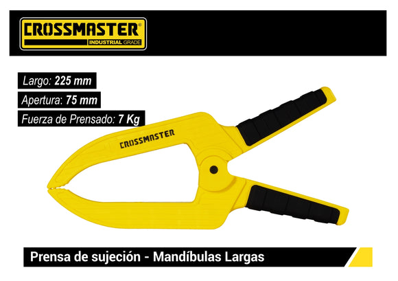 Pinza sujecion plast. larga 9