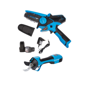 kit mini motosierra y tijera de poda a bateria A7758.