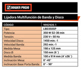 Lijadora multifuncion de banda y disco 9992920.1 LBD350SP