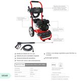 Hidrolavadora Nafta 5,5HP 240Bar DU73212-240