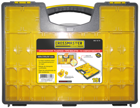 Organizador plástico 420x330x50mm 9931074..